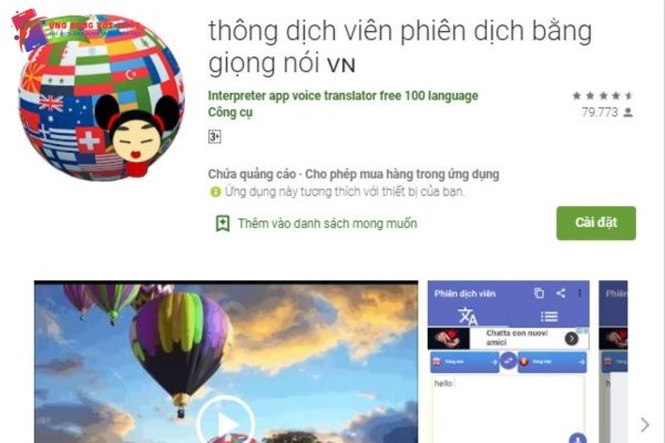 Thông dịch viên phiên dịch.