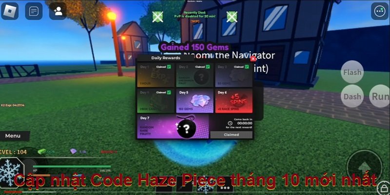 Cập nhật Code Haze Piece tháng 10 mới nhất