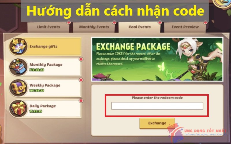 Hướng dẫn cách nhận code