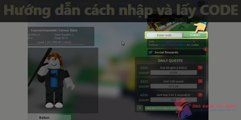 Hướng dẫn cách nhập và lấy CODE