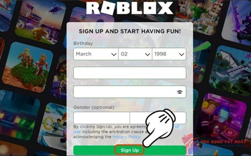 Truy cập vào Roblox