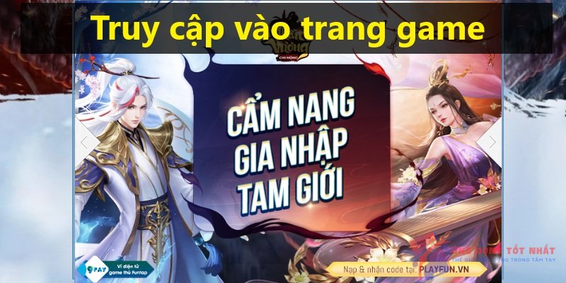 Truy cập vào trang game