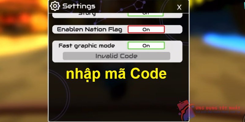 nhập mã Code