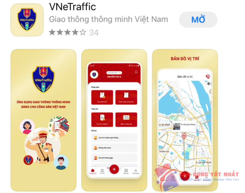 Ứng dụng tra cứu phạt nguội VNeTraffic